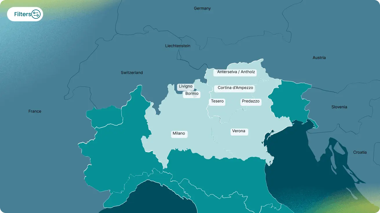 Milano Cortina 2026 venues map