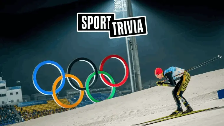 Sport Trivia - Skier with Olympic rings